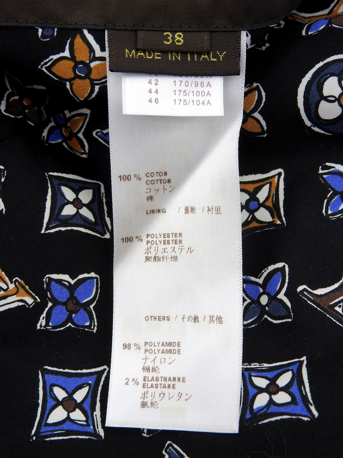 双面夹克，黑色/多色，饰有字母图案