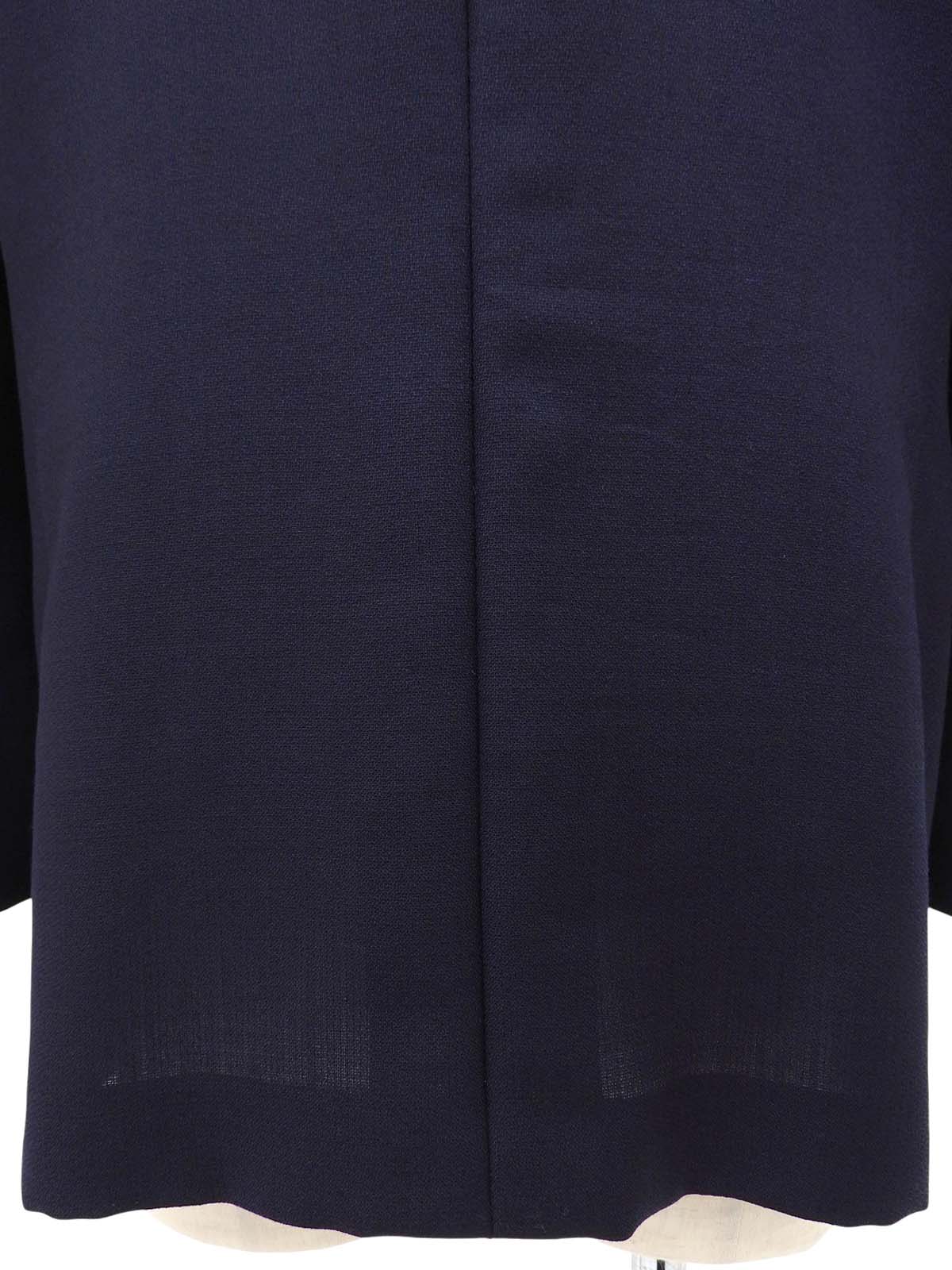 ロゴボタンダブルブレストブレザー ネイビー