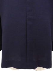 ロゴボタンダブルブレストブレザー ネイビー