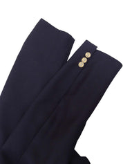 ロゴボタンダブルブレストブレザー ネイビー