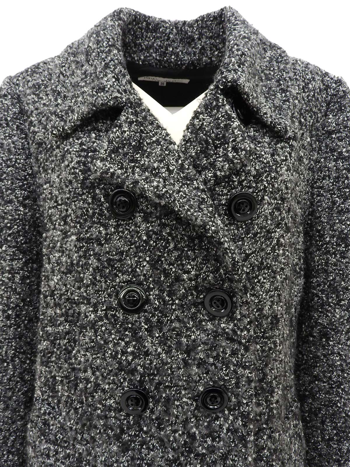 ブークレロングコート グレー