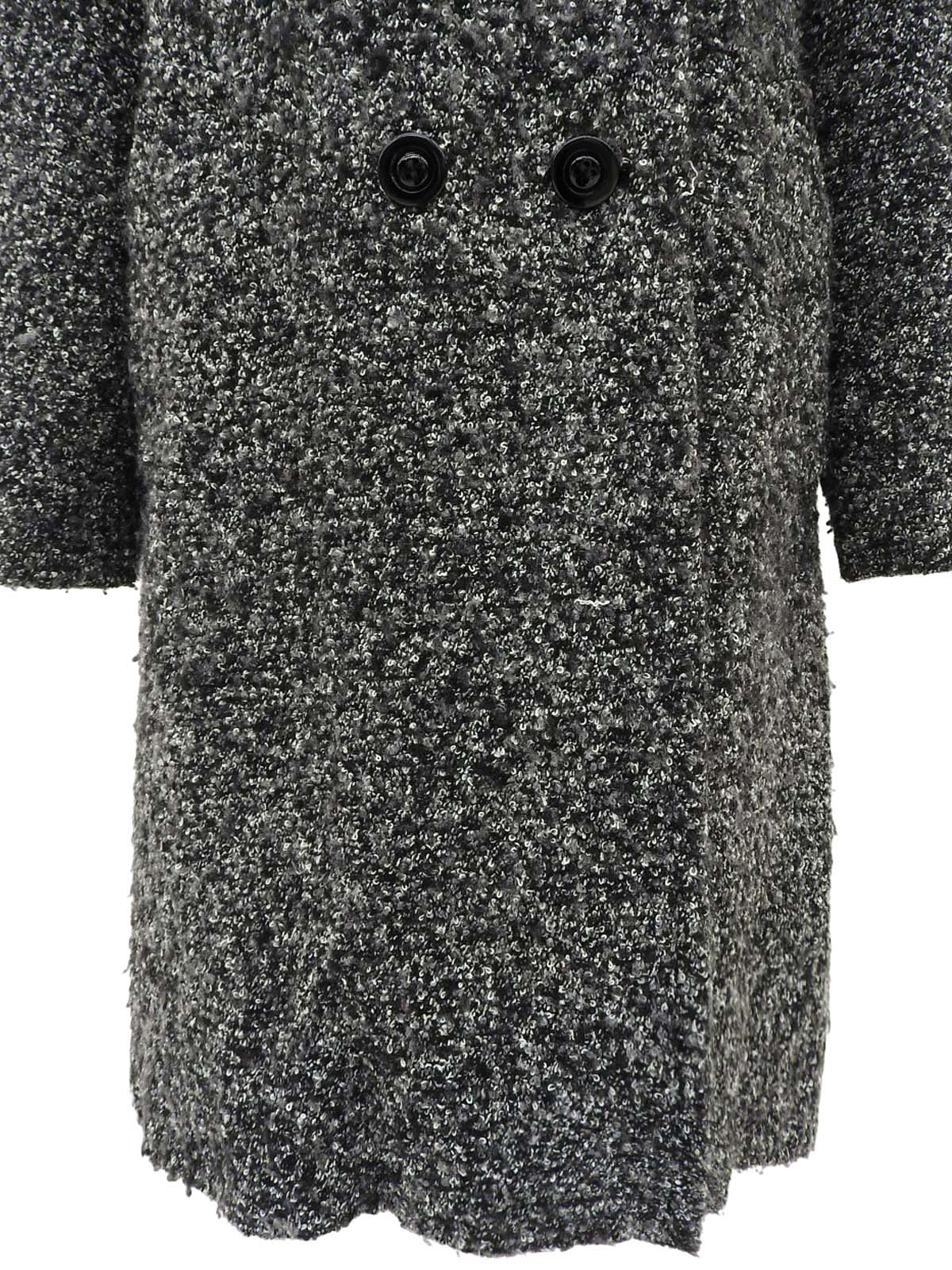 ブークレロングコート グレー