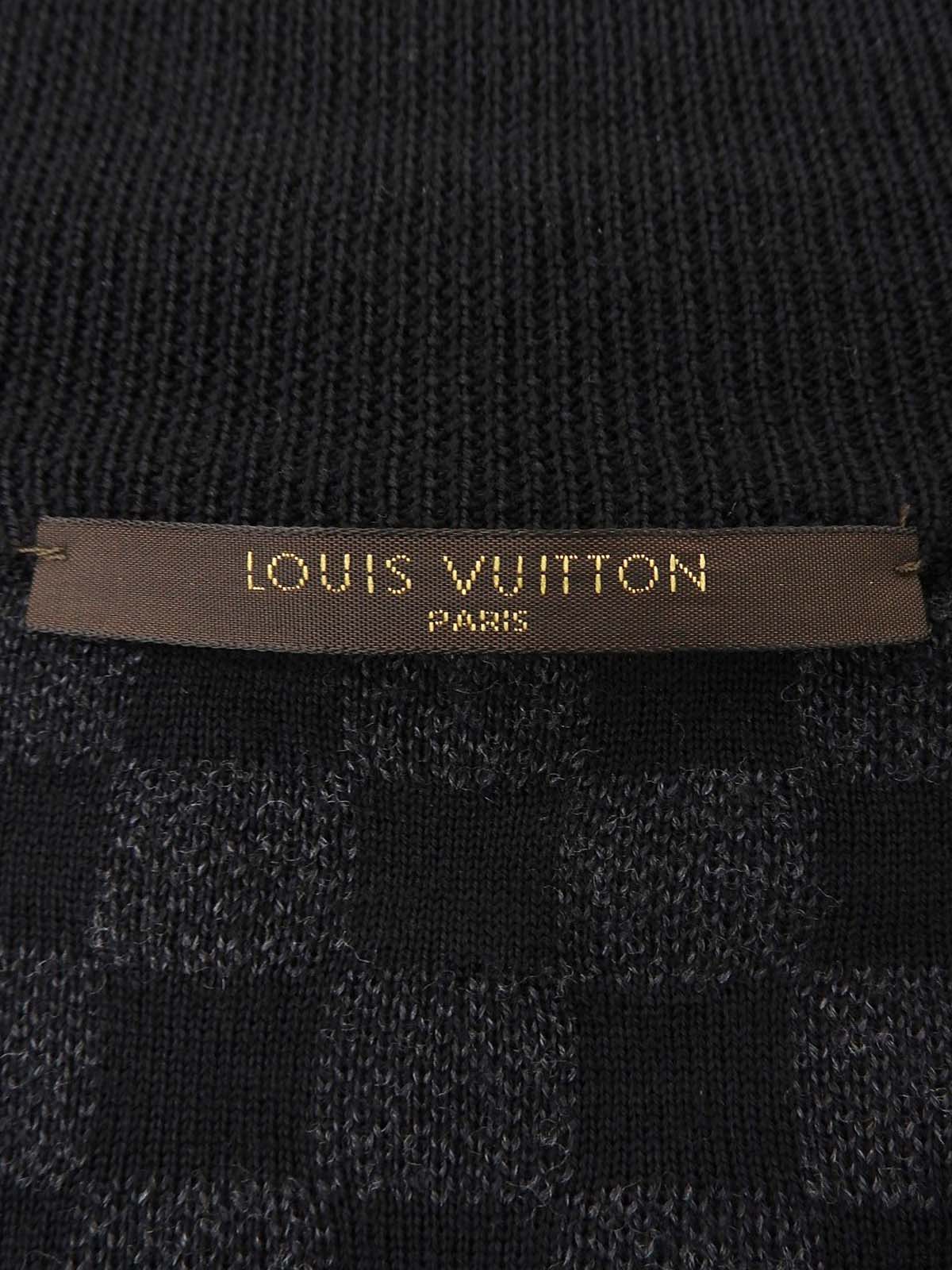 Logo Zip-Up Knit Cardigan in Black