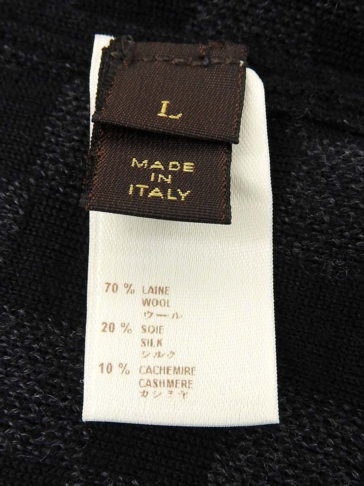 Logo Zip-Up Knit Cardigan in Black