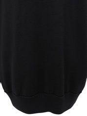 ロゴジップアップニットカーディガン ブラック