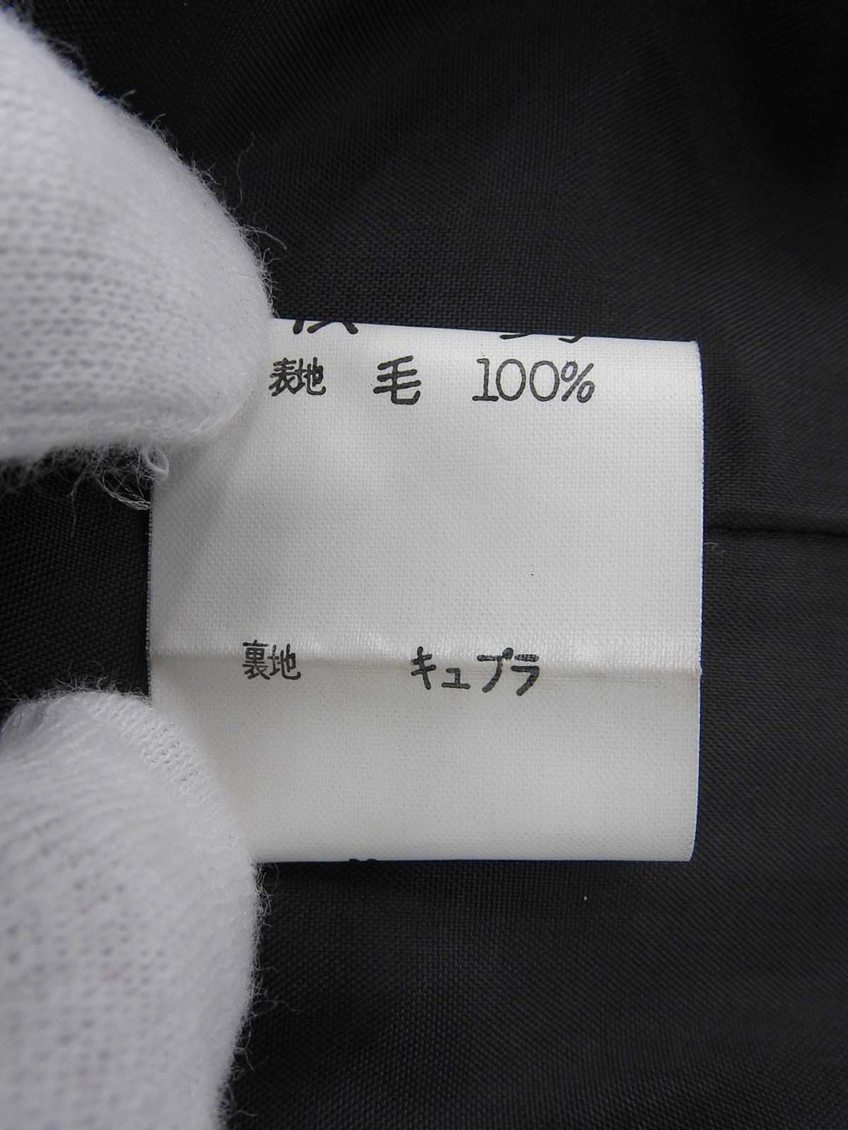 ハウンドトゥースパターンノーカラージャケット レッド/ブラック