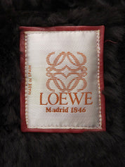 ムートンスタンドカラーコート レッド