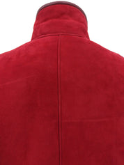 红色羊毛立领大衣