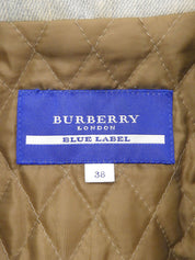 浅蓝色/米色毛绒牛仔外套