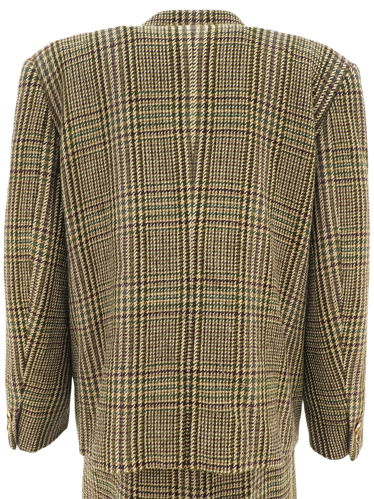 Check Pattern Set in Brown/Green/Multi