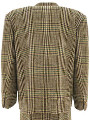 チェックパターンセットアップ ブラウン/グリーン/マルチ