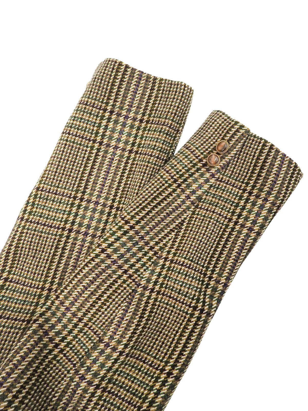 Check Pattern Set in Brown/Green/Multi