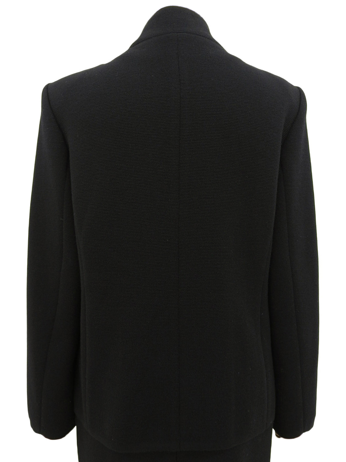 チャイナボタンニットセットアップ ブラック