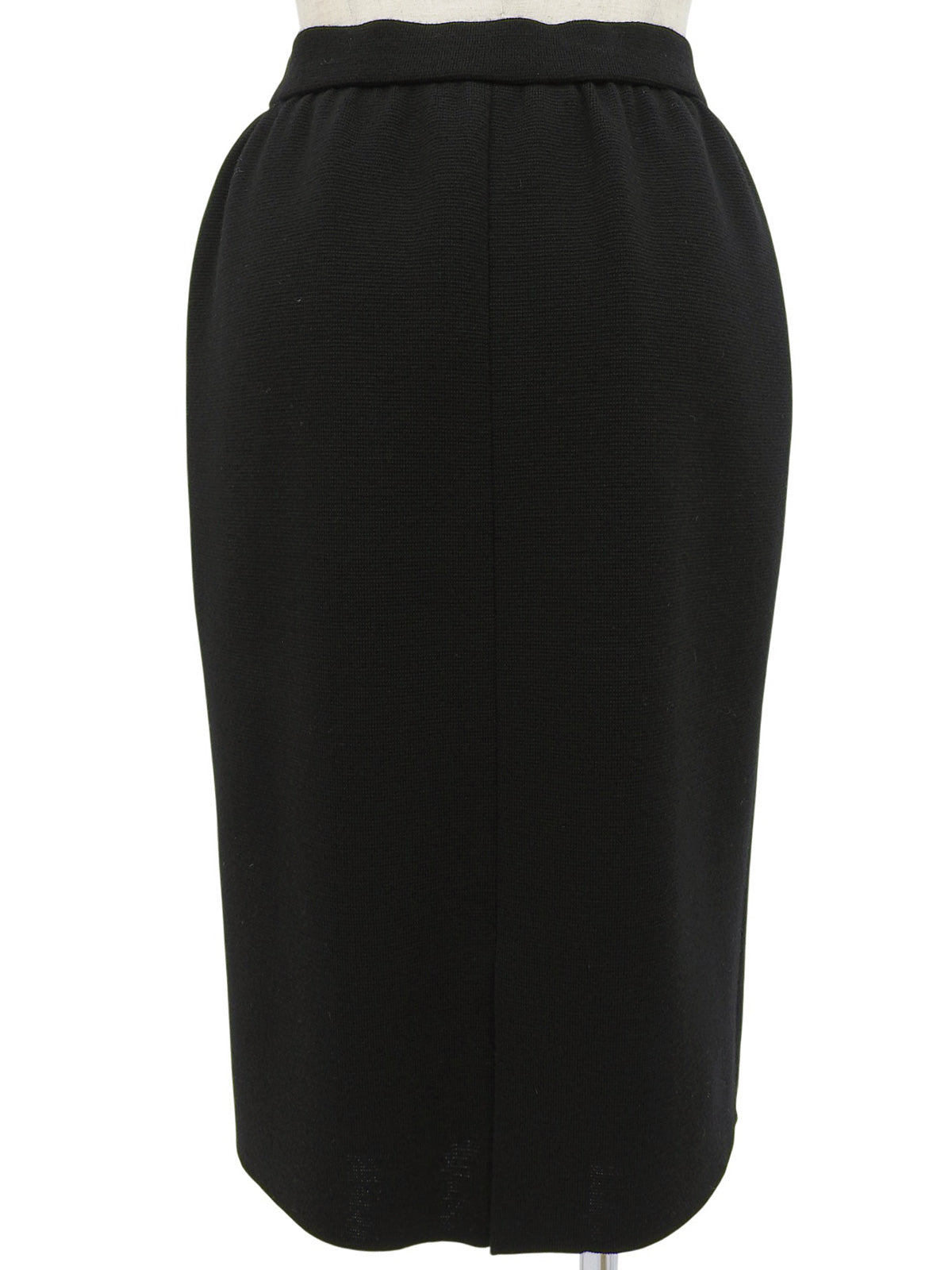 チャイナボタンニットセットアップ ブラック