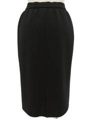 チャイナボタンニットセットアップ ブラック