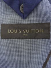 Navy Check Pattern Tailored Jacket