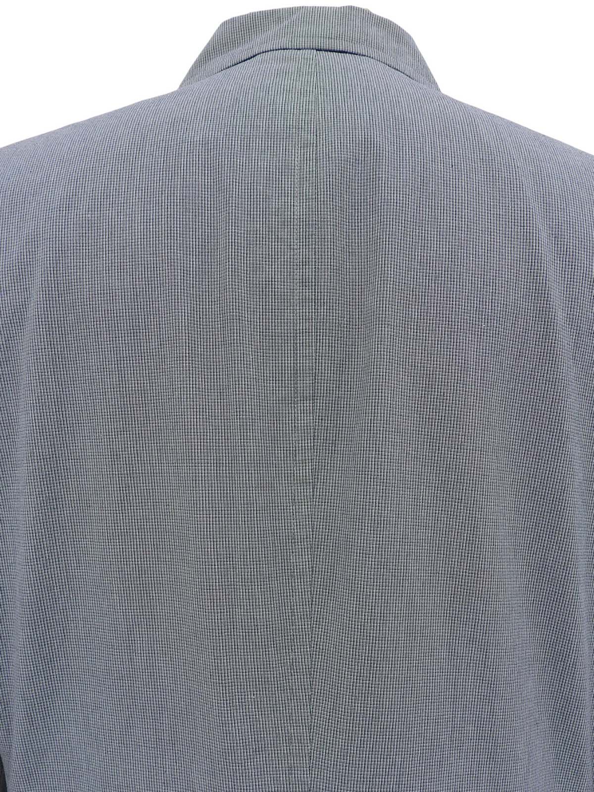 Navy Check Pattern Tailored Jacket