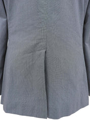 Navy Check Pattern Tailored Jacket