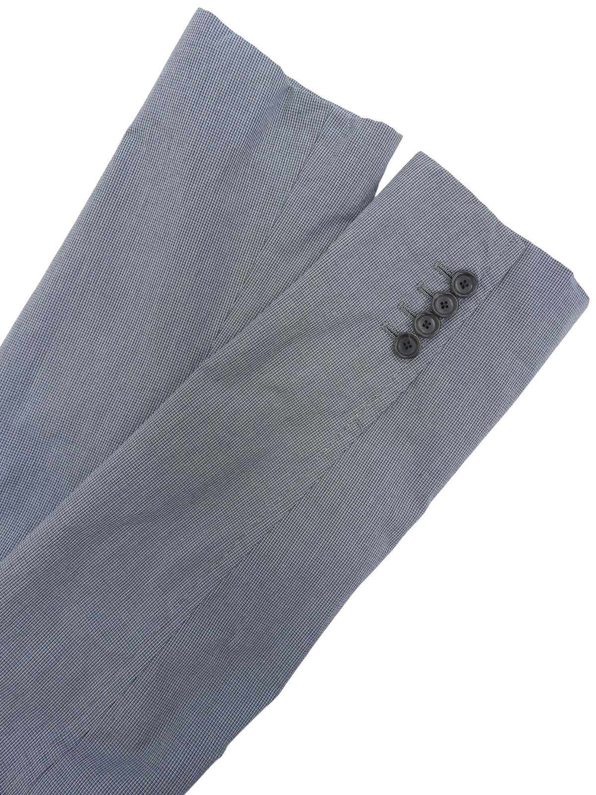 Navy Check Pattern Tailored Jacket