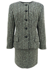 Striped Pattern Set in Black/White/Green