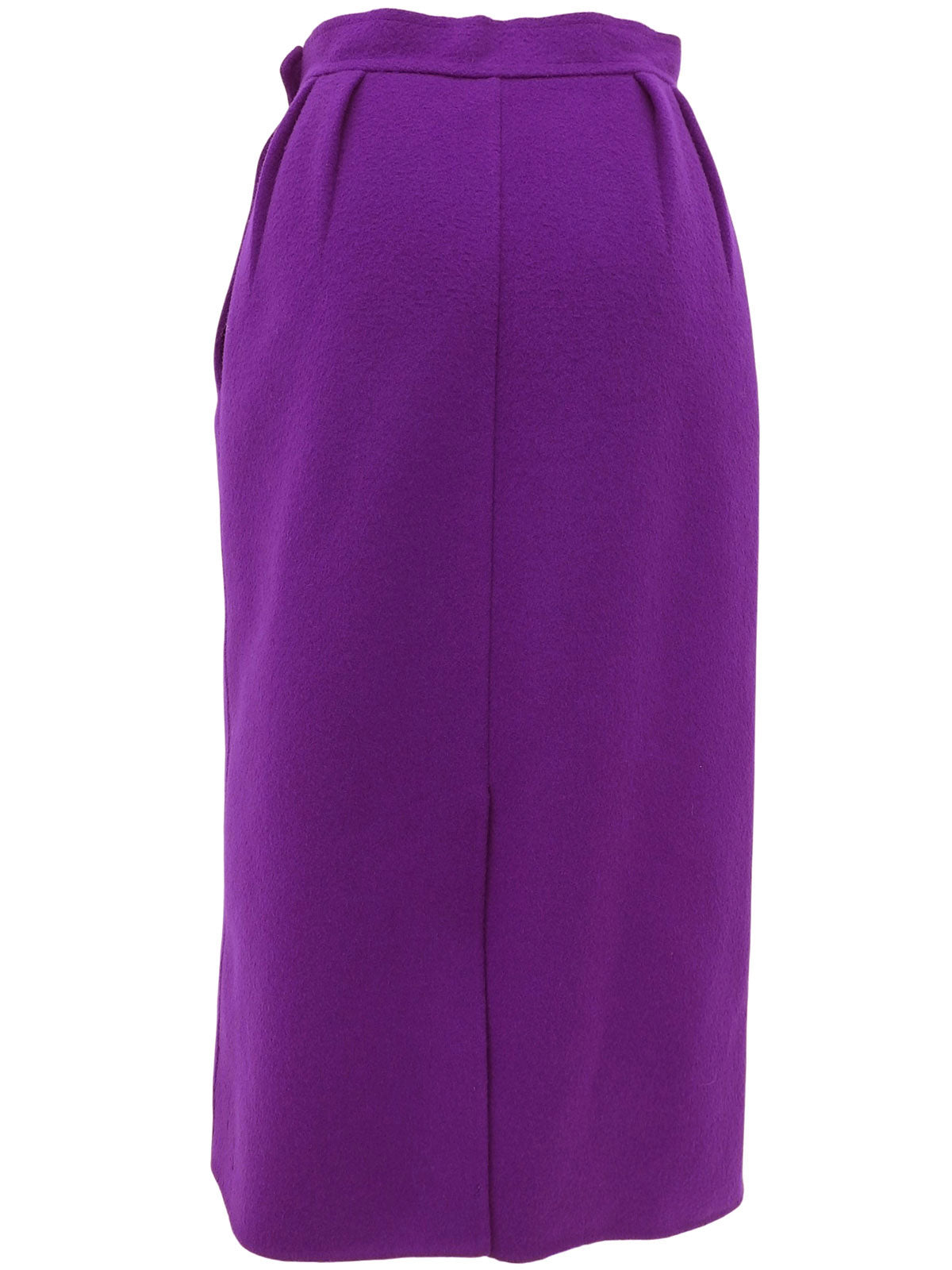 Purple wool logo button double-breasted set