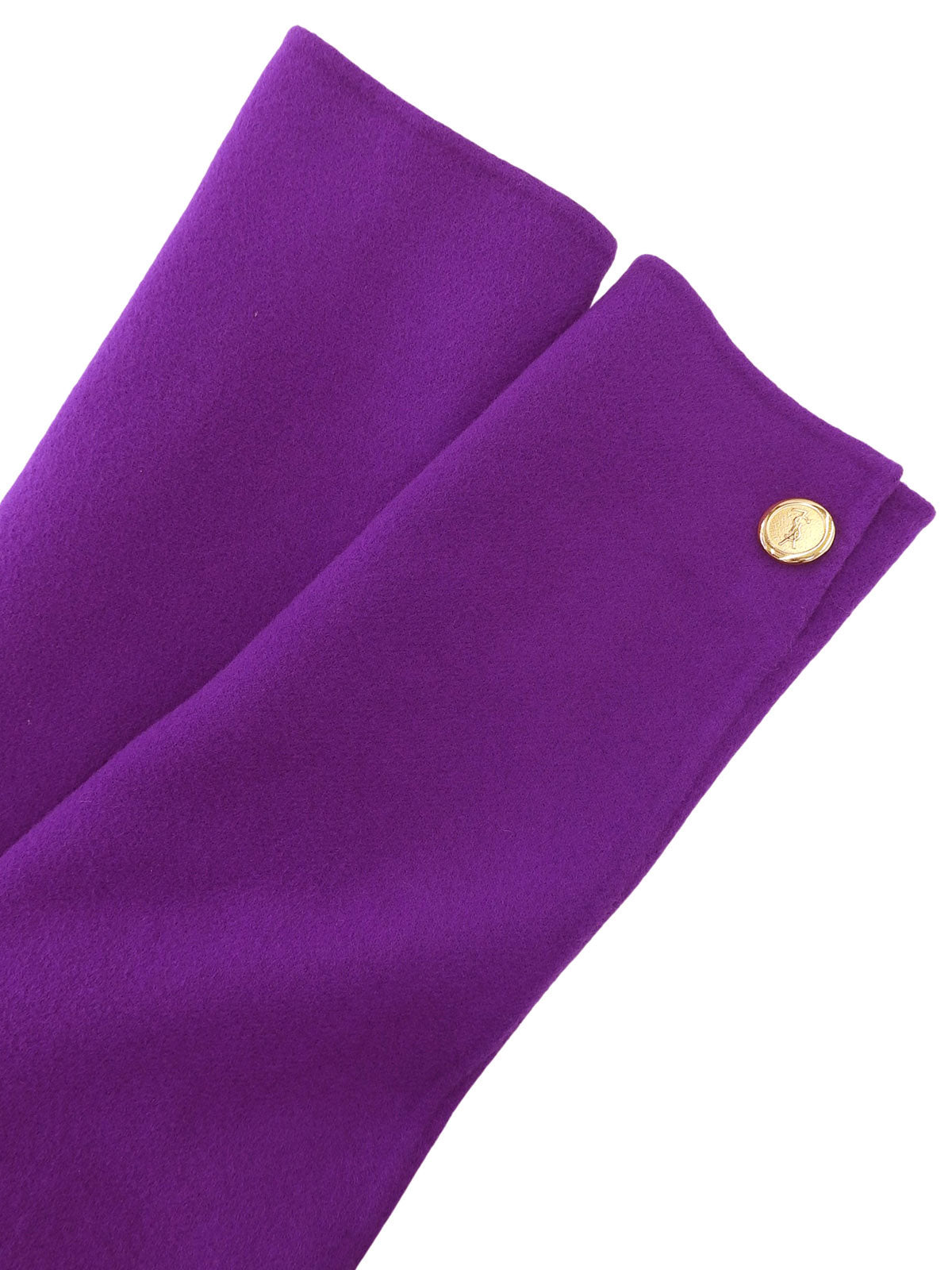 Purple wool logo button double-breasted set
