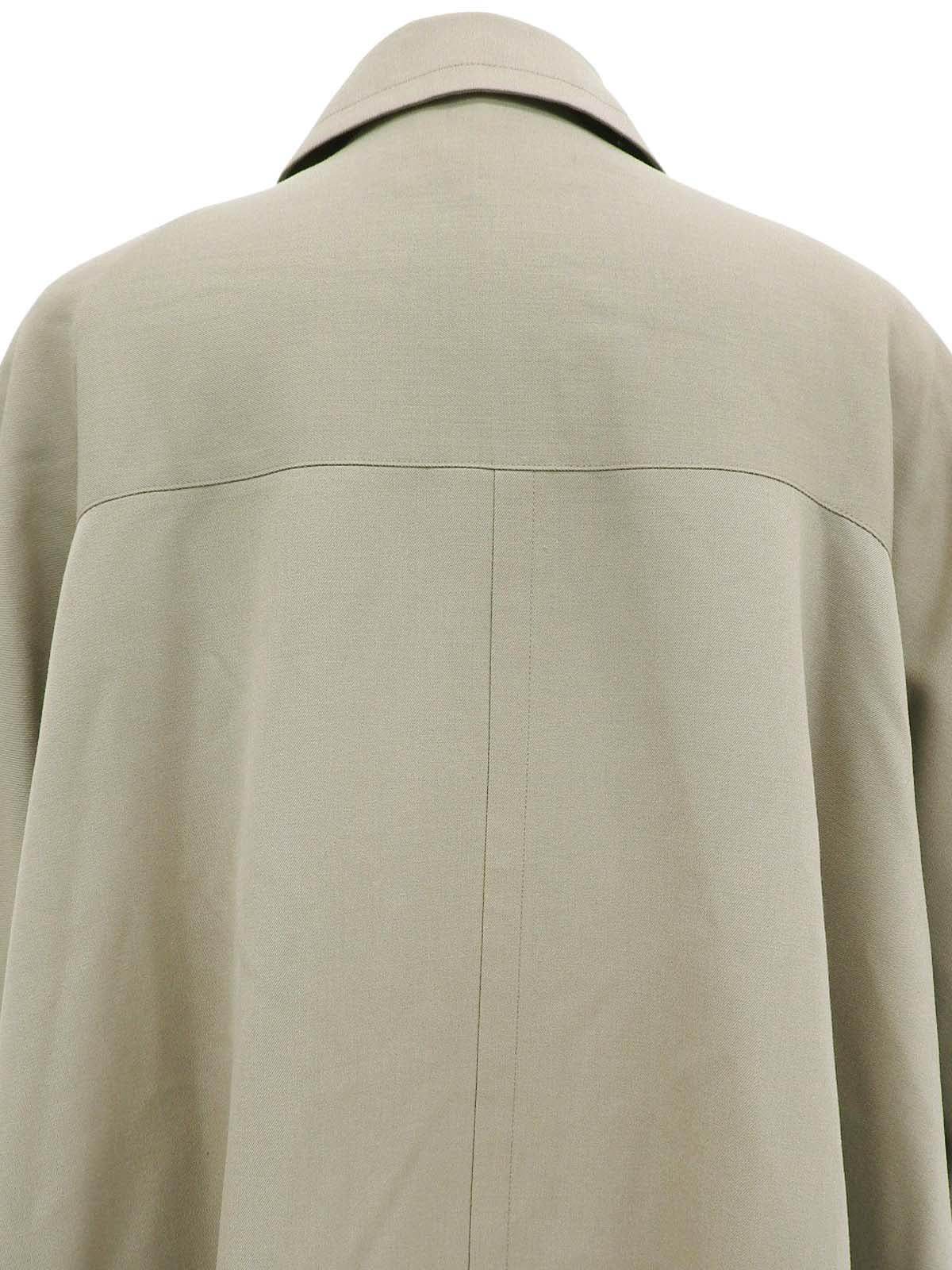 Logo Button Flare Coat Beige