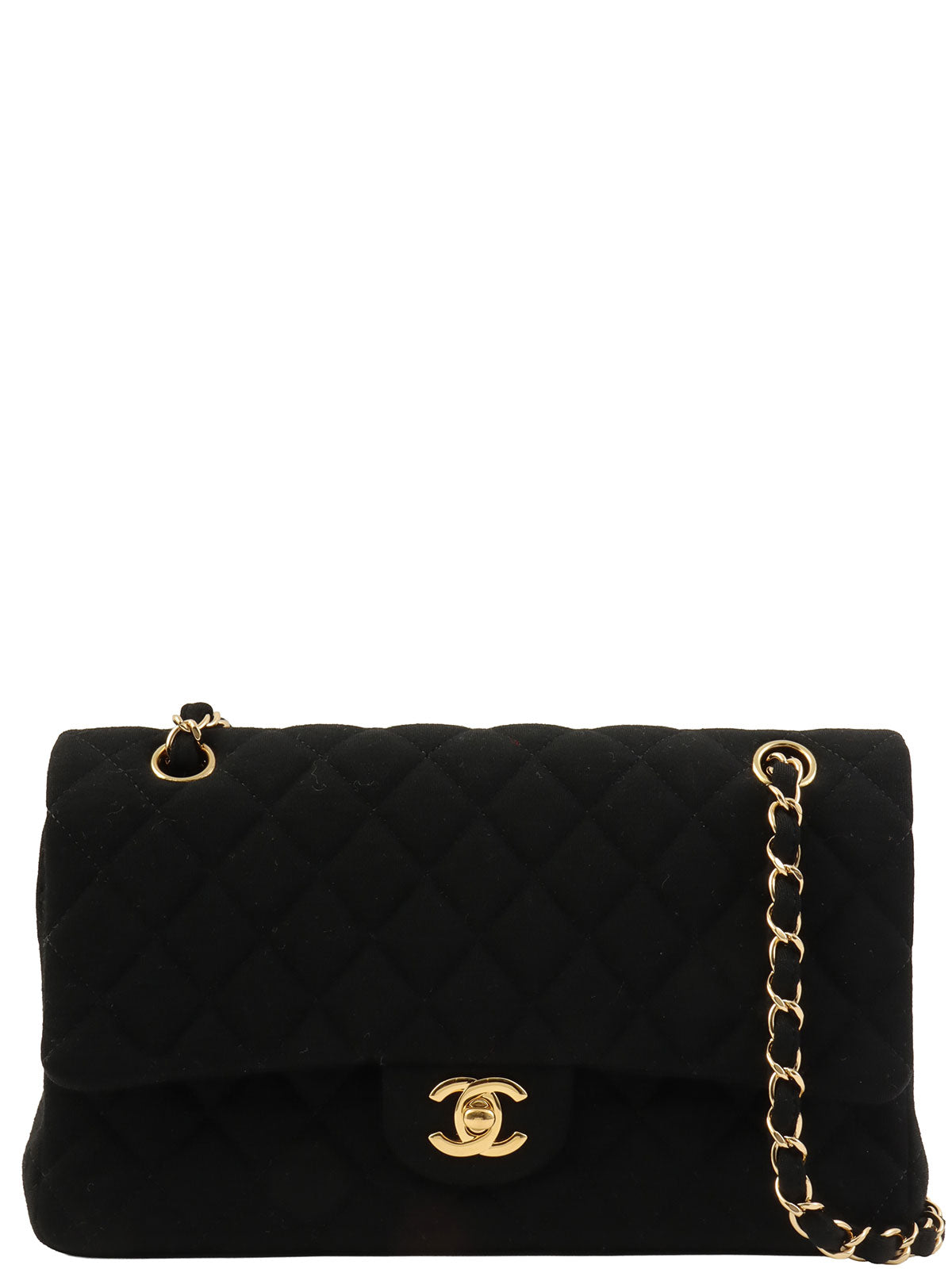 2014 Cotton Classic Flap Chain Bag 25cm Black