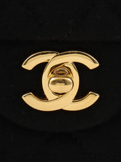 2014 Cotton Classic Flap Chain Bag 25cm Black