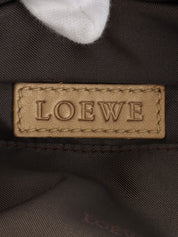 Nappa Aire Anagram Embossed Handbag in Gold