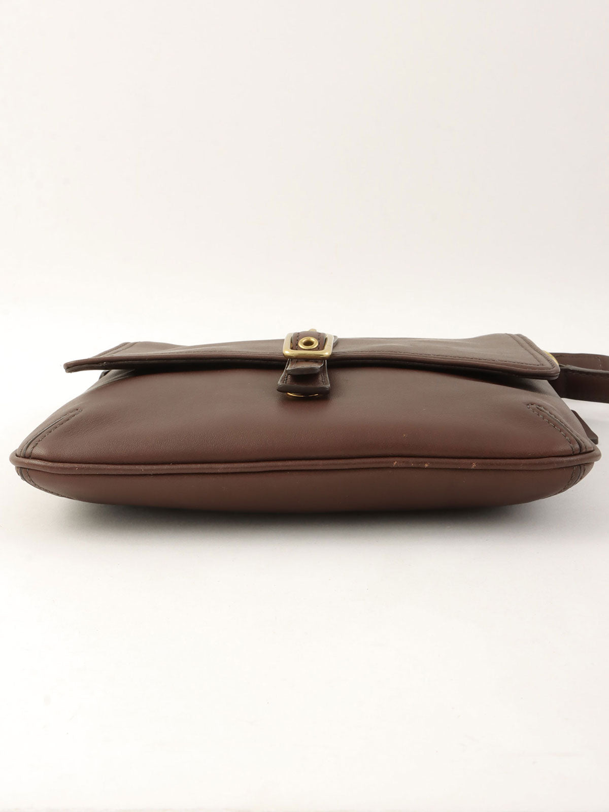 Logo Charm Shoulder Bag Brown