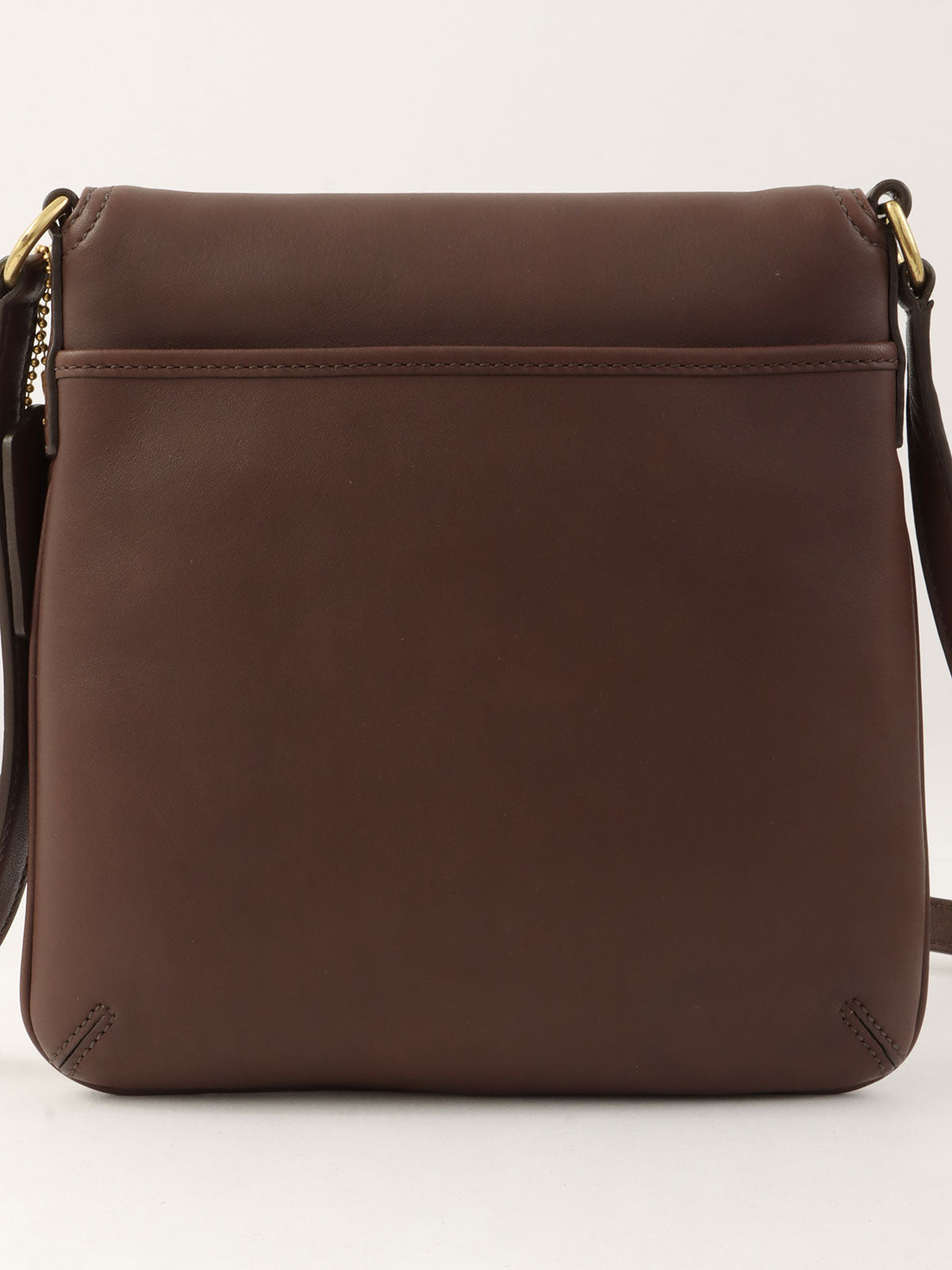Logo Charm Shoulder Bag Brown