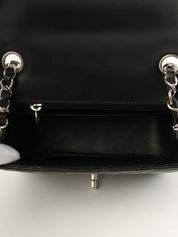 2016 Caviar Skin Chevron CC Turnlock Chain Bag Mini Black