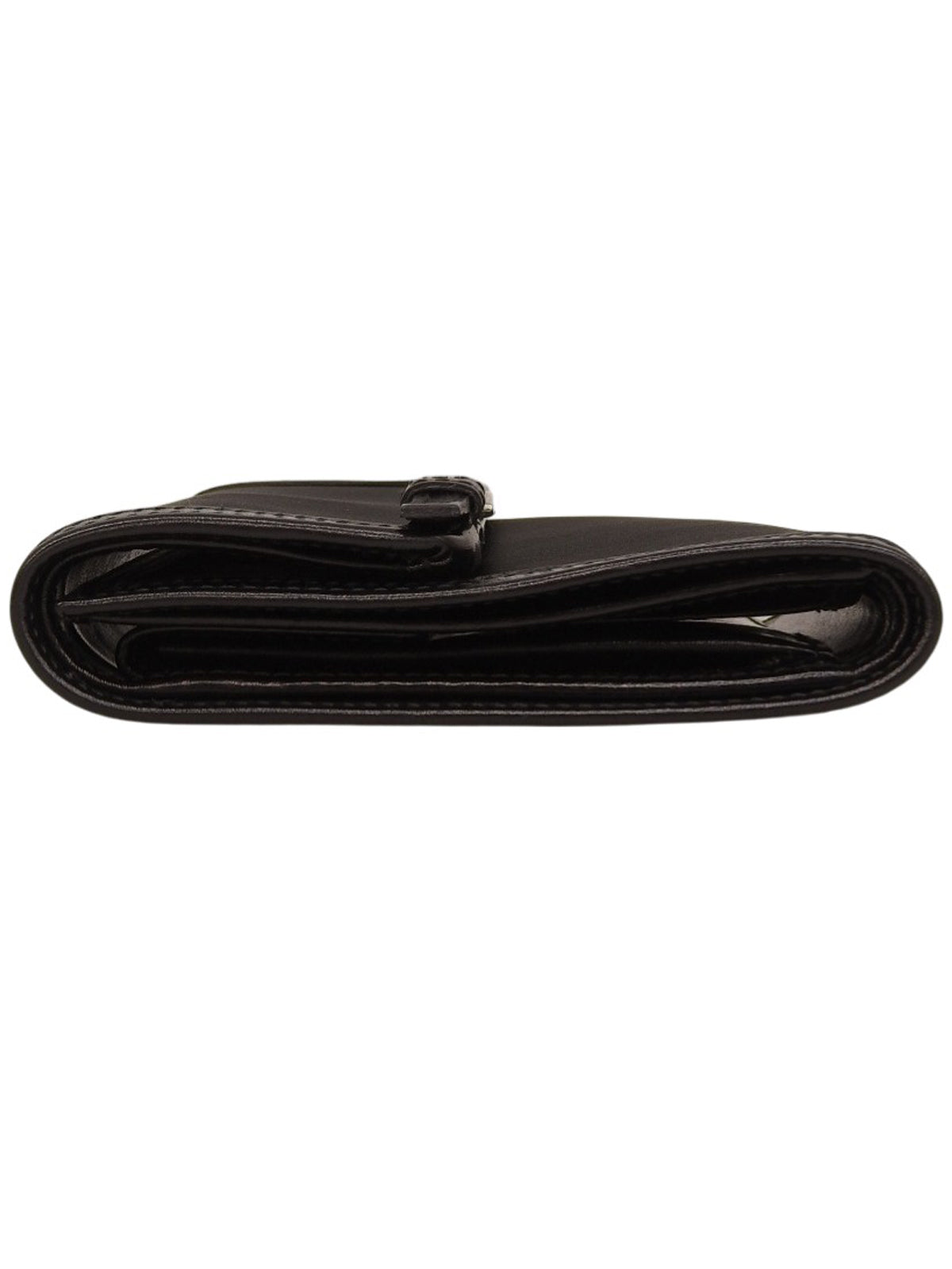 Nylon logo plate wallet in black