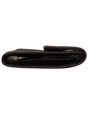 Nylon logo plate wallet in black