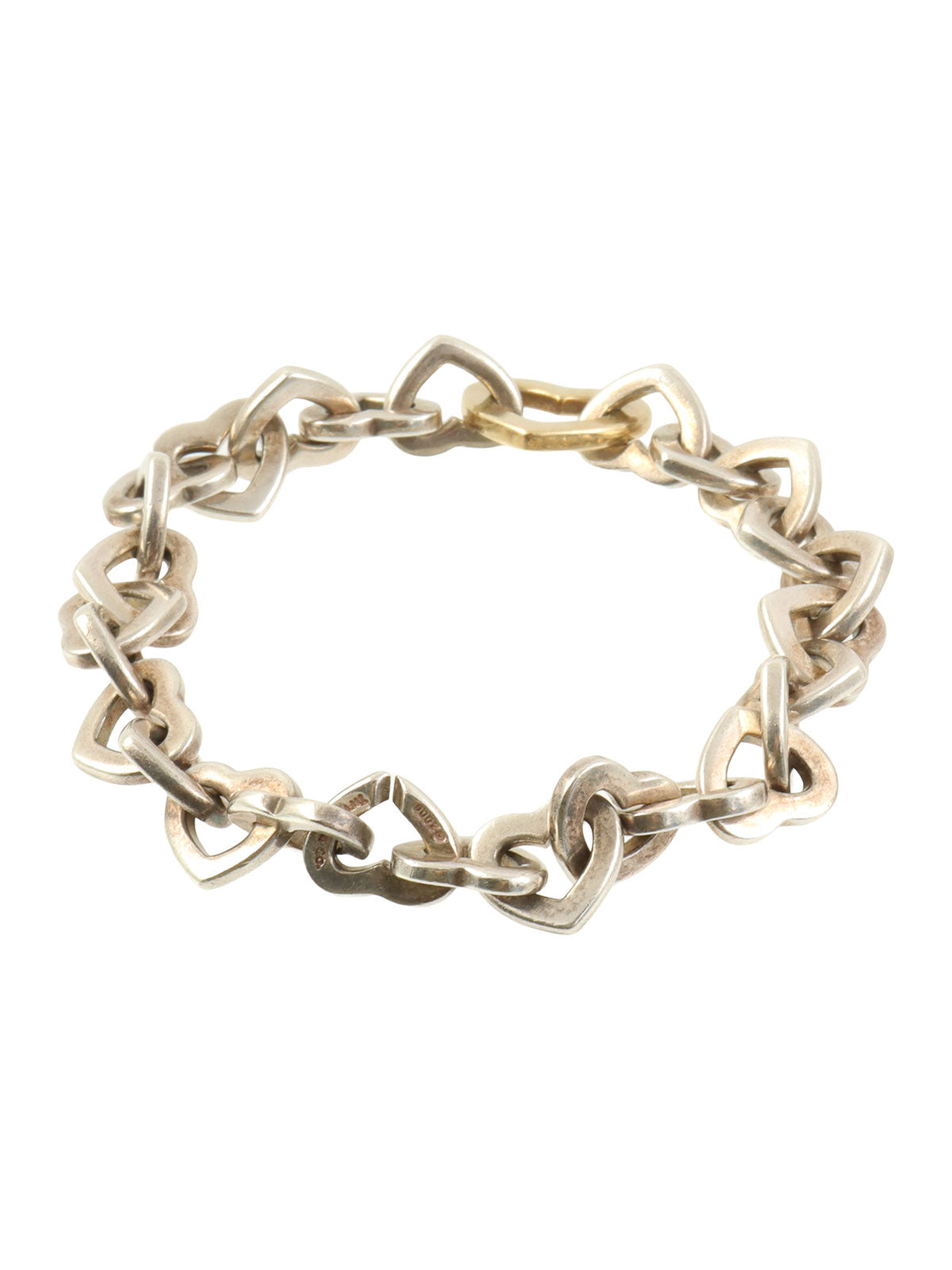 19K925ハートリングブレスレット シルバー/ゴールド