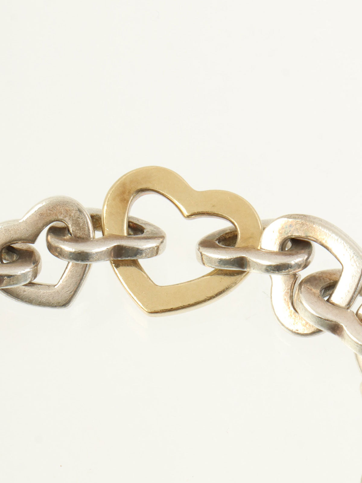 19K925ハートリングブレスレット シルバー/ゴールド