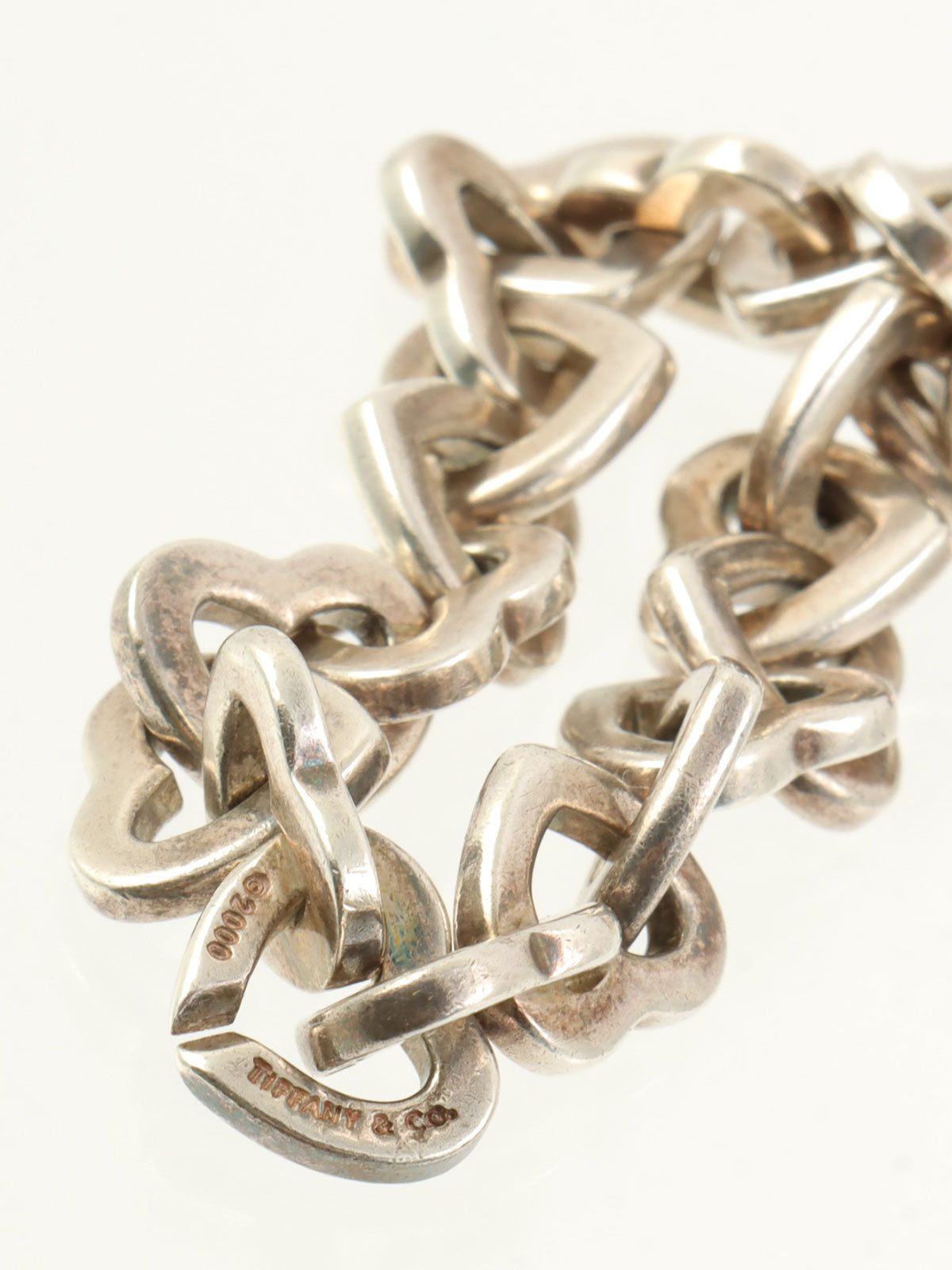 18K925 Heart Ring Bracelet Silver/Gold