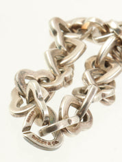 18K925 Heart Ring Bracelet Silver/Gold