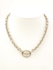 925 Return to Tiffany Round Tag Necklace Silver