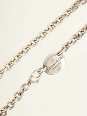 925 Return to Tiffany Round Tag Necklace Silver