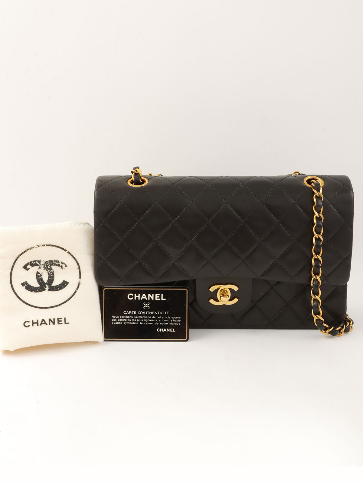 1995 Classic Flap Chain Bag 25cm Black