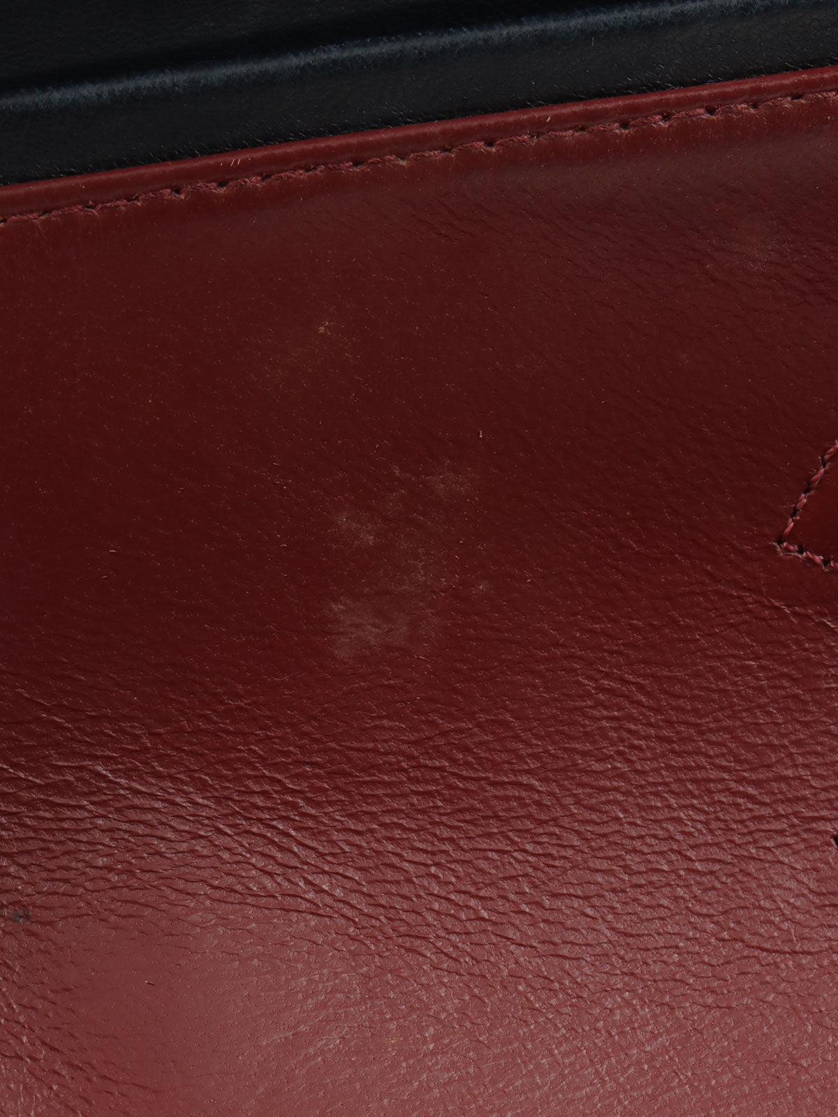 1990年頃製 クラシックフラップチェーンバッグ23cm ネイビー