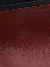 1990年頃製 クラシックフラップチェーンバッグ23cm ネイビー