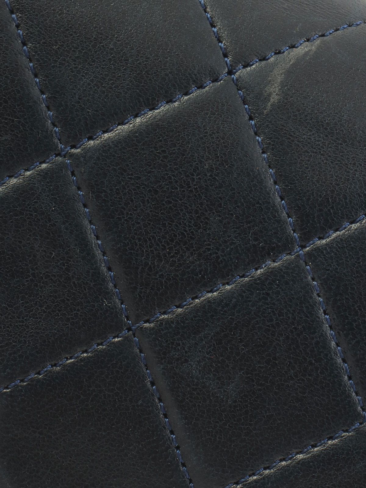 1990年頃製 クラシックフラップチェーンバッグ23cm ネイビー