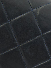 1990年頃製 クラシックフラップチェーンバッグ23cm ネイビー