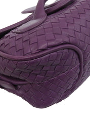 Purple Intrecciato Shoulder Bag