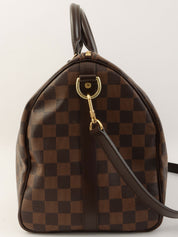 2015 Damier Speedy Bandouliere 35 in Brown Canvas