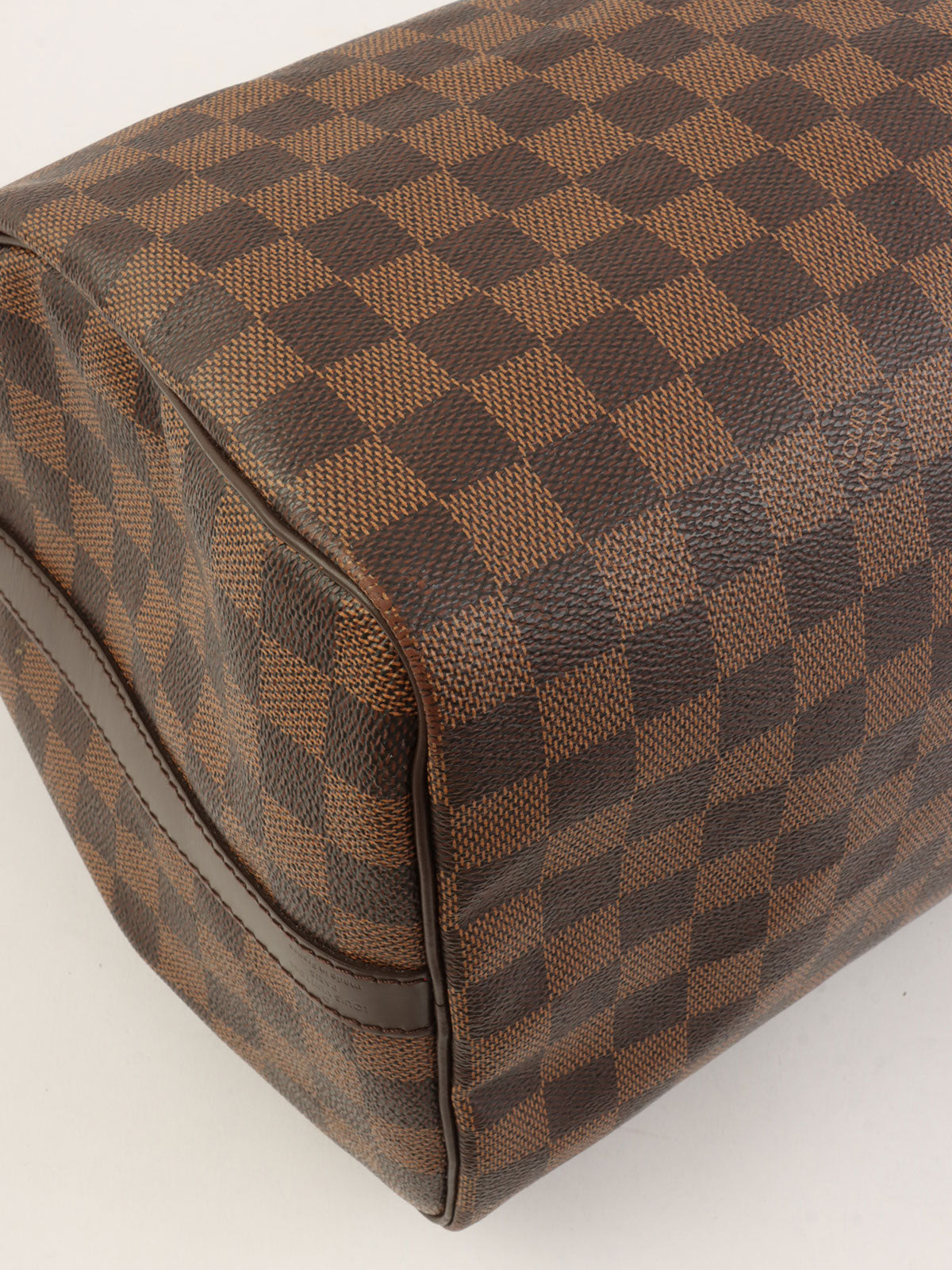 2015 年 Damier Speedy Bandouliere 35 棕色帆布帆布