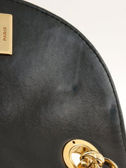 1992年頃製 マトラッセステッチCCターンロックビジューチェーンバッグミニ ブラック